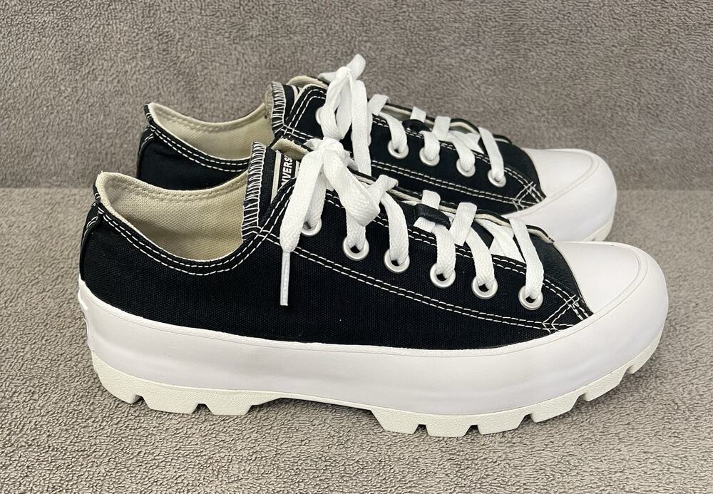 Converse Chuck Taylor All Star Lugged Platform Women's Black Sneakers Size 8.5